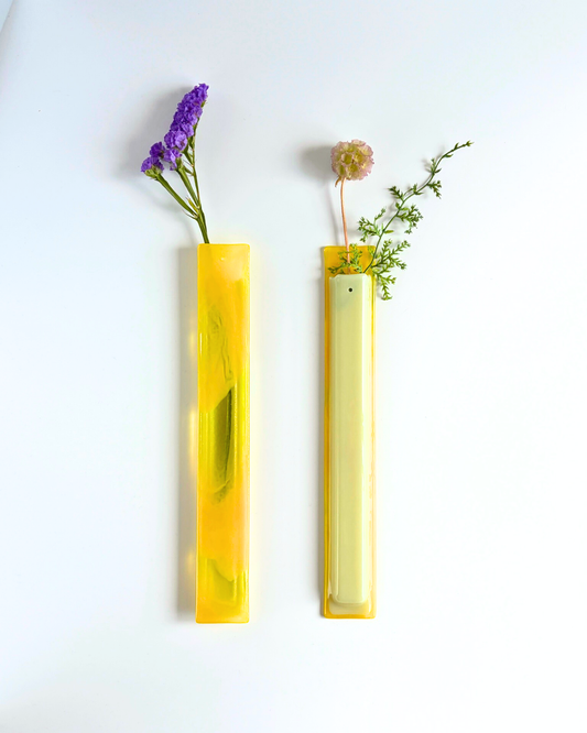 RiN yellow-marble & artichoke, 2way type, ドライフラワー付