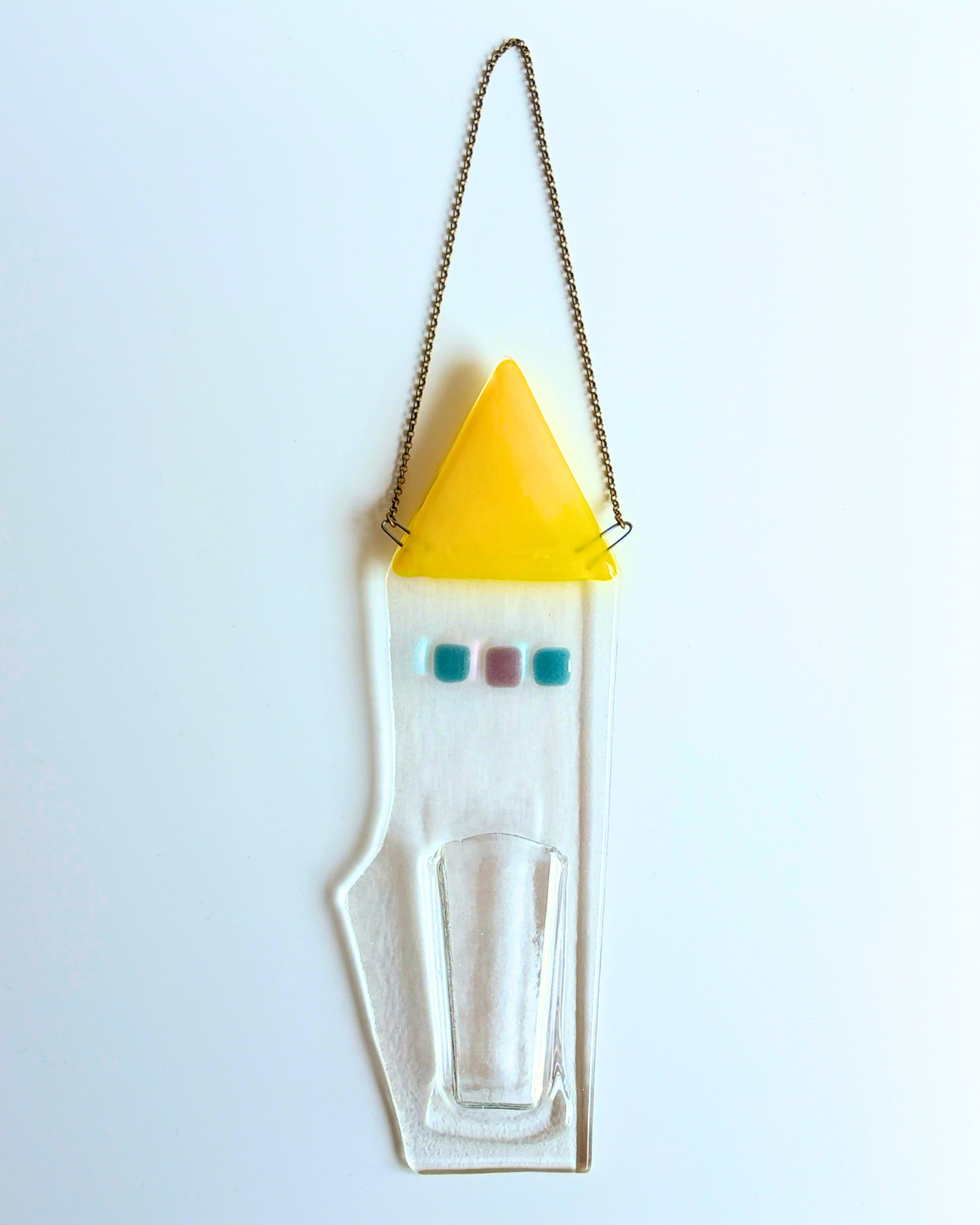 hanging house yellow, ドライフラワー付