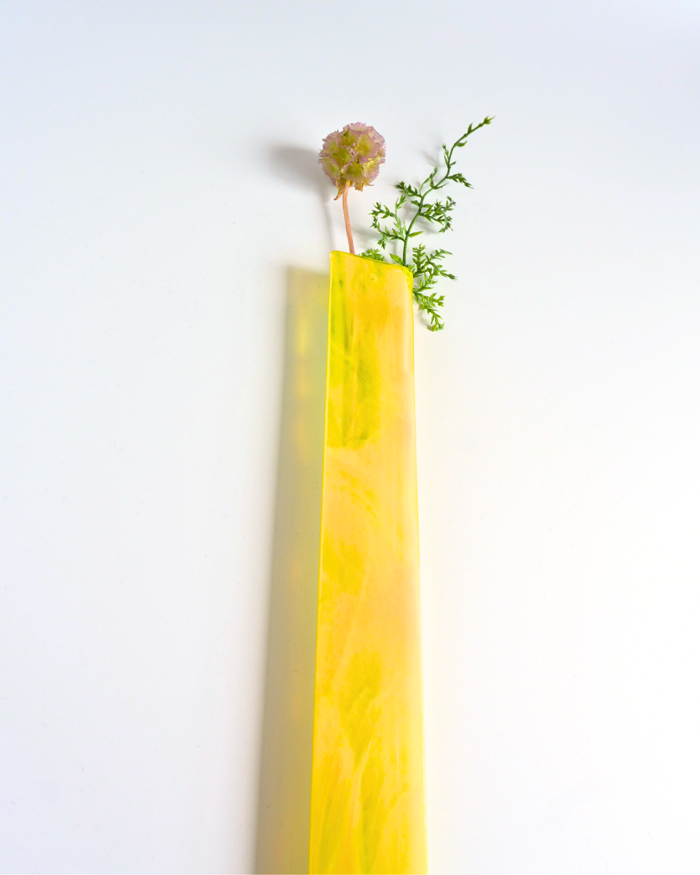 RiN yellow-marble & artichoke, 2way type, ドライフラワー付