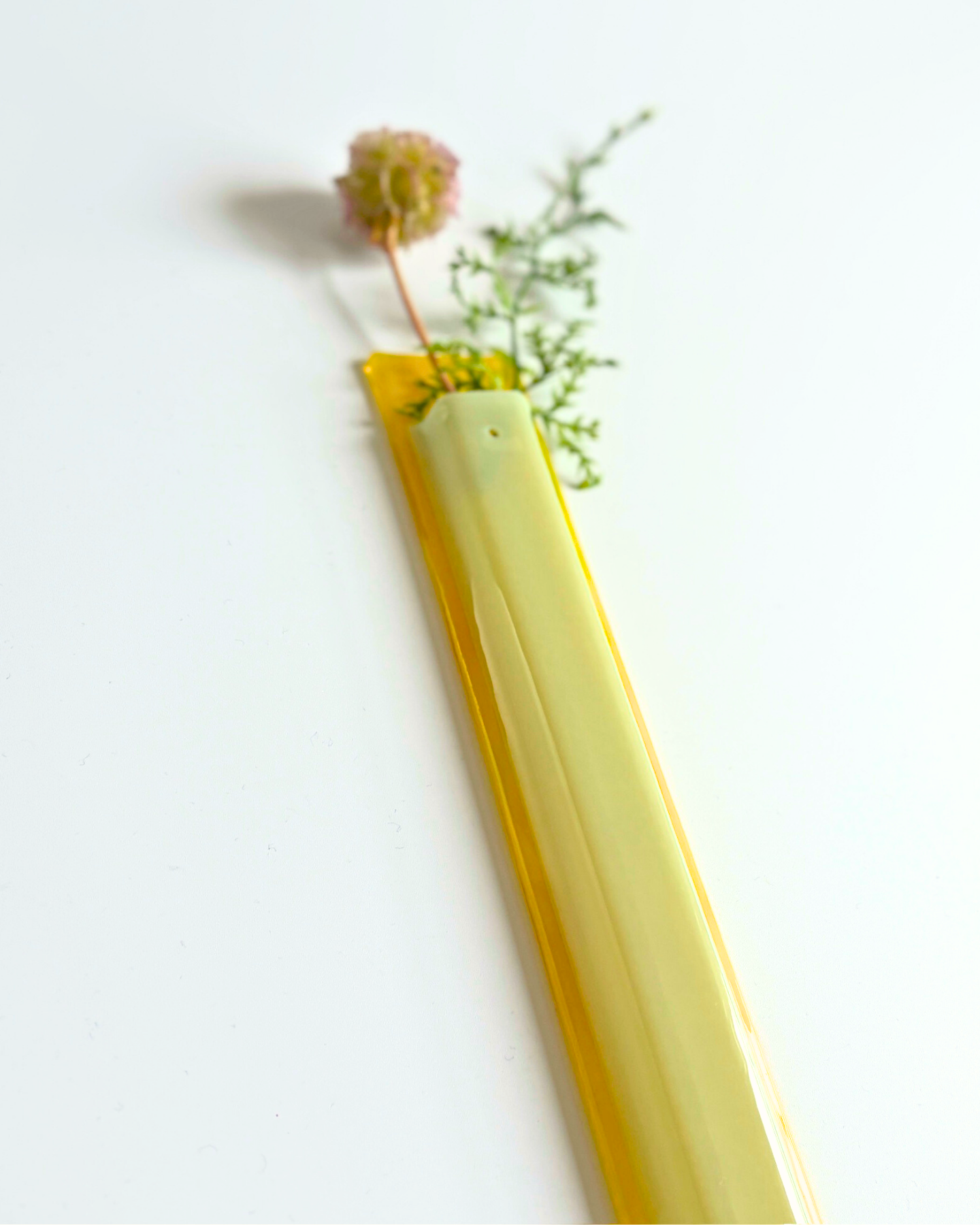 RiN yellow-marble & artichoke, 2way type, ドライフラワー付