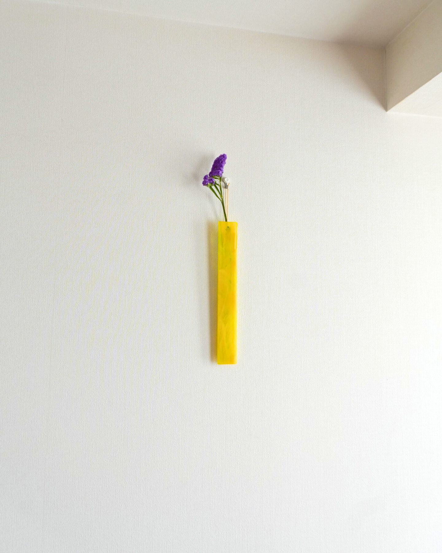 RiN yellow-marble & artichoke, 2way type, ドライフラワー付