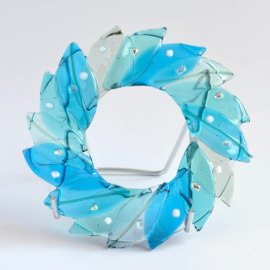 クリスマスリース Ice Blue no.2, スタンド付